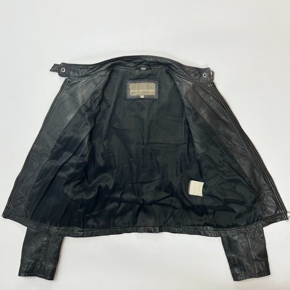 Bod & Christensen Vintage Leather Moto Jacket - Picture 5 of 14